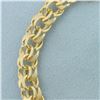 Image 2 : Triple Loop Charm Bracelet in 14k Yellow Gold