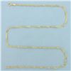 Image 1 : 18 Inch Twisting Curb Link Chain Necklace  in 14k Yellow Gold