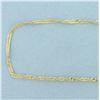 Image 2 : 18 Inch Twisting Curb Link Chain Necklace  in 14k Yellow Gold