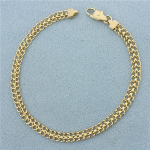 Bismark Link Bracelet in 14k Yellow Gold