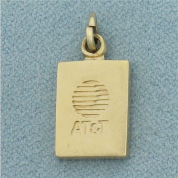 Vintage AT&T Charm in 10k Yellow Gold