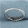 Image 4 : Emerald and Diamond Ring in 14k White Gold