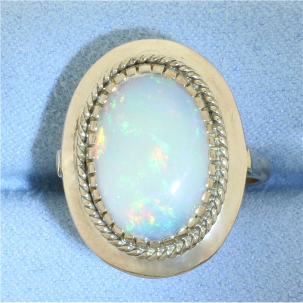 Vintage Opal Ring in 14K Yellow Gold