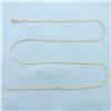 Image 1 : 18 Inch Cobra Link Chain Necklace in 14k Yellow Gold