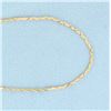 Image 2 : 18 Inch Cobra Link Chain Necklace in 14k Yellow Gold