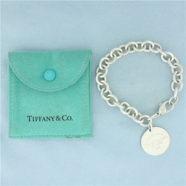 Tiffany and Co. Circle Tag Return to Tiffany Bracelet in Sterling Silver