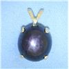 Image 1 : Star Sapphire Pendant in 14K Yellow Gold