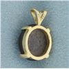 Image 2 : Star Sapphire Pendant in 14K Yellow Gold