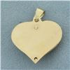 Image 2 : Filigree Heart Pendant in 14K Yellow Gold