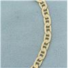 Image 2 : Italian Anchor Mariner Link Bracelet in 14K Yellow Gold