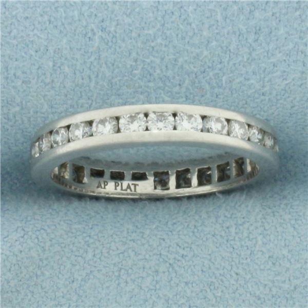Diamond Eternity Band Ring in Platinum