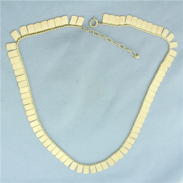 Adjustable Length Cleopatra Necklace in 14K Yellow Gold