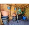 Image 1 : Garden Pots, Golfgreen Spreader, Hoses, Tools, and More