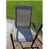 Image 5 : Four Grey Mesh Patio Chairs with Table