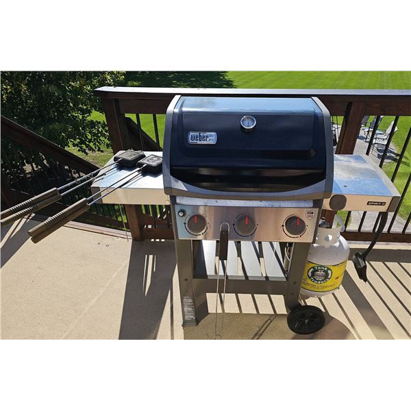 Weber Propane Gas Grill with Stand and Accessories