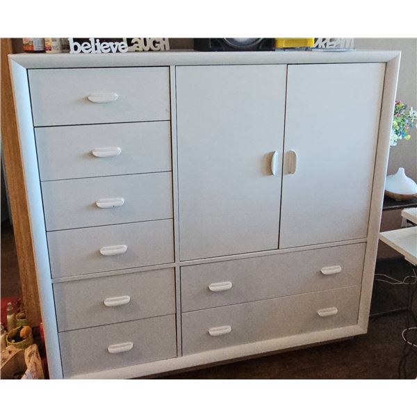Modern White Wooden Storage Cabinet