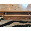 Image 3 : Rectangular Pine Wood Coffee Table with Single Drawer Storage