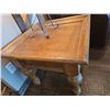 Image 2 : Wood Side Table With Drawer And Turned Legs