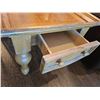 Image 3 : Wood Side Table With Drawer And Turned Legs