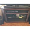 Image 3 : Dark Brown Wood TV Stand – Contents Not Included