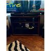 Image 4 : Dark Brown Wood TV Stand – Contents Not Included