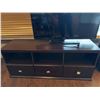 Image 3 : Modern Dark Wood Entertainment Console 5 Feet Long