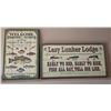 Image 1 : Fishing Lodge Decorative Wall Signs