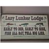 Image 2 : Fishing Lodge Decorative Wall Signs