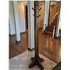 Image 4 : Solid Wood Hall Tree Coat Rack with Metal Hooks