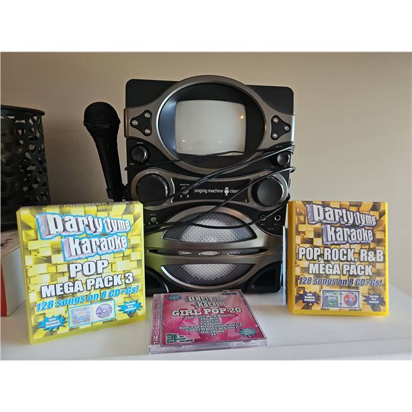 Classic Karaoke System with Microphone and discs
