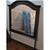 Image 1 : Large Wooden Framed Wall Mirror With Arched Top