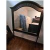 Image 2 : Large Wooden Framed Wall Mirror With Arched Top