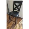 Image 3 : Modern Solid Dark Wood Dining Set With 7 Chairs, Two Leafs