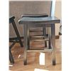 Image 2 : 6 Black Wooden Saddle-Seat Counter Stools