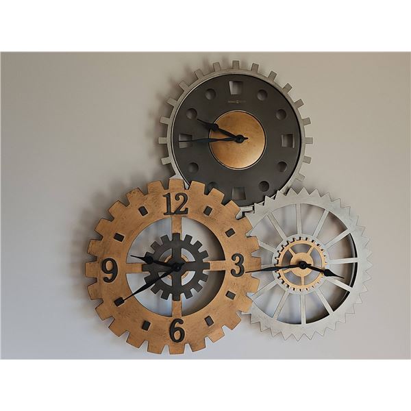 Howard Miller Oversized Gear Wall Clock Trio 3x3 Feet