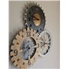Image 3 : Howard Miller Oversized Gear Wall Clock Trio 3x3 Feet