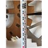 Image 5 : Howard Miller Oversized Gear Wall Clock Trio 3x3 Feet