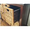 Image 3 : Wood Cabinet With Six Wicker Storage Drawers