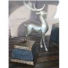 Image 3 : Metal Deer Sculptures with Two Decorative Lidded Boxes