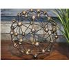 Image 2 : Decorative Faux Grasses with Metal Orb Table Decor Lot