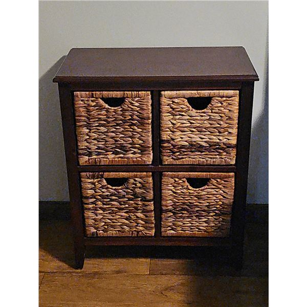 Modern Shelf with Wicker Drawers