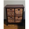 Image 1 : Modern Shelf with Wicker Drawers