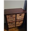 Image 2 : Modern Shelf with Wicker Drawers