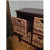 Image 3 : Modern Shelf with Wicker Drawers