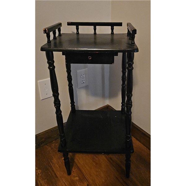 Black Painted Decor Shelf