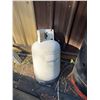 Image 2 : Two Plastic Bear Bait Drums with Red Trim and Propane Cylinder