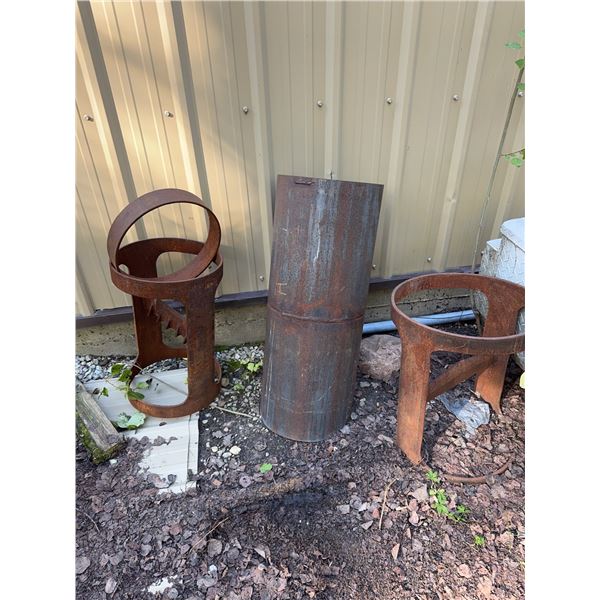 3 Metal Industrial Cylinder Wood Chopper