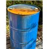 Image 1 : Galvanized Drum with Aged Fuel And Landscaping Roll