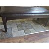 Image 2 : Modern Dark Brown Faux Leather Bench