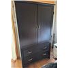 Image 1 : Modern Black Wooden Armoire
